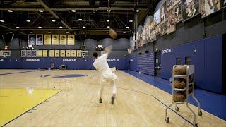 Steph Curry Makes 5 Full Court Shots In A Row (Second Angle)