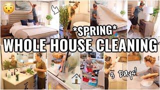 WHOLE HOUSE SPRING CLEAN WITH ME!! EXTREME DEEP CLEANING ROUTINE | 2022 CLEANING MOTIVATION