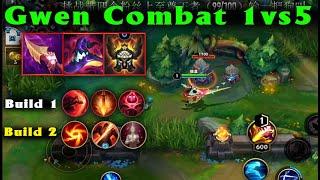 Gwen Wild Rift combat 1vs5 very scary in late game | Sovereign rank China server