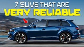 The 7 most RELIABLE SUVS when driving