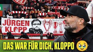 GÄNSEHAUT ️ Anfield singt You'll Never Walk Alone für Klopp