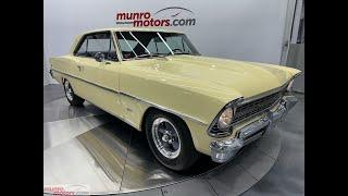 1967 Chevy II Nova V8 350 crate motor 700R4 Transmission 12 bolt rear end no post butternut yellow!