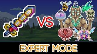 Terraria 1.4.1 - True Excalibur vs ALL Bosses (Expert Mode)