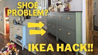 IKEA HACK | HEMNES Cabinet Makeover: Double Storage & Rustic DIY