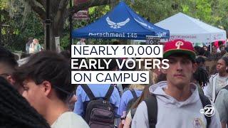 Early voting numbers close to setting a new record on campuses across College Town