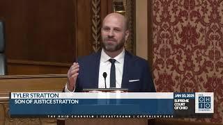 Son Tyler Stratton Remarks at Retired Justice Stratton's Portrait Dedication Ceremony