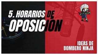 5. HORARIOS OPOSICIONES BOMBEROS | Ideas de Bombero Ninja