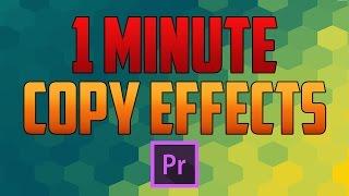 Premiere Pro CC : How to Copy Effects