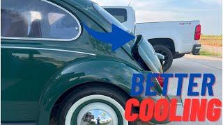 1968 Volkswagen Beetle - EMPI Decklid Standoffs Installed