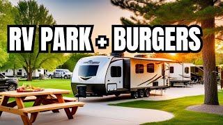 Kellogg RV Park: RV Park Tour + Best Burgers In Iowa