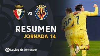 Resumen de CA Osasuna vs Villarreal CF (1-3)