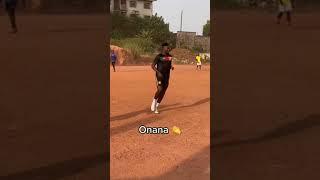 Andre Onana plays pickup after being sent home from the World Cup  (via @Andre Onana)