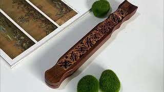 Handmade walnut incense box incense stick holder incense burner