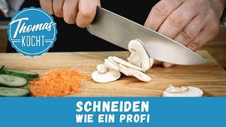 Schneiden lernen wie ein Profikoch und die wichtigsten Messer dafür