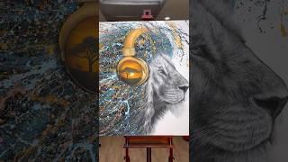 What impossible goal are you aiming for? An artwork for the lion and lioness out there! #art