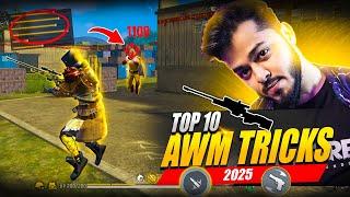 Top 10 (AWM) Sniper Tips and Tricks in Free Fire 2025  New AWM Scope Headshot Tricks in Free Fire