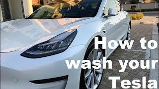 How to wash your Tesla Model 3 (S or X) (2 Bucket Rinseless System)