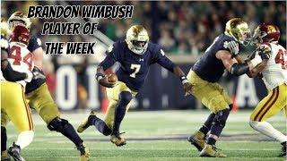 Prospect Watchers Player of the Week: Brandon Wimbush, QB, Notre Dame