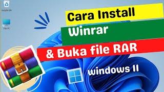 Cara Ekstrak file RAR dan install WinRAR di Windows 11