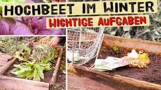 Hochbeet im Herbst bepflanzen - Erde aufbessern - mit Vlies die Ernte verfrühen. Das späte Hochbeet!