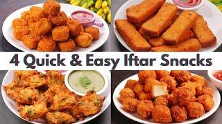 4 Easy Snacks Recipes For Iftar - Part 2 | Ramzan Iftar Snacks Recipes