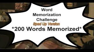 *Memorizing 200 Words* Memory Challenge - Sped Up Version - HD