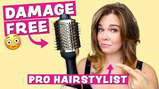 HOW TO Use a Blow Dryer Brush WITHOUT HEAT DAMAGE  Pro Hairstylist Tips