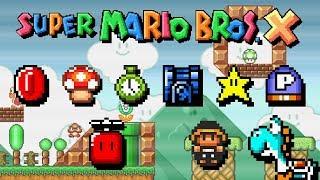 Super Mario Bros. X (SMBX) - ALL POWER UPS, ITEMS & MOUNTS