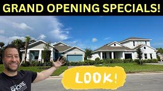 FIRST LOOK!  Tour 2 Model Homes in Seaire Lagoon Parrish Florida + Driving Tour