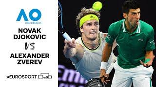 Novak Djokovic v Alexander Zverev | Australian Open 2021 - Highlights | Tennis | Eurosport