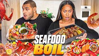 LES PIRES CUISINIERS ! Sea Food Boil GÉANT  (cook with Domi & Yani)