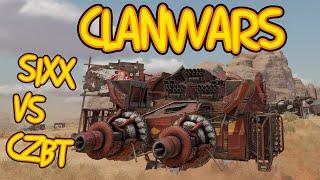 SIXX vs CZBT Crossout clan wars - Cricket hover vs full aspect spider team