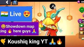 Showdown map king is here guys  Koushiq king YT  in Brawl stars game play guys 