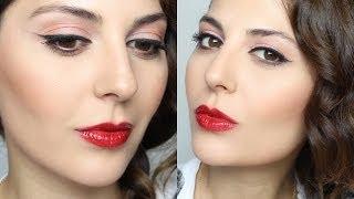 Classic Makeup Tutorial: Cat Eye & Red Lips | Sona Gasparian