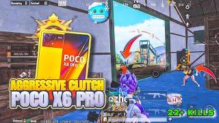 POCO X6 PRO BGMI TEST  | 4 FINGER GYROSCOPE 90 FPS GAMEPLAY | #pocox6pro