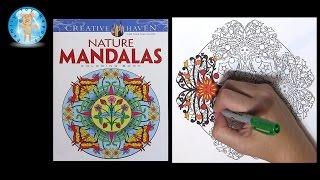 Creative Haven Nature Mandalas by Marty Noble Adult Coloring Book Sun - Family Toy Report