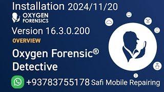 Oxygen Forensicr Detective V16.3.0.200 installation by Safi Mobile Repairing