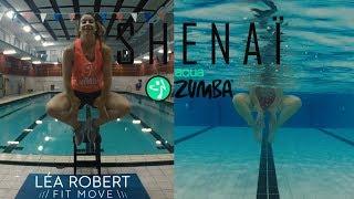 Aqua Zumba Warm Up (SPLIT SCREEN) Léa Robert