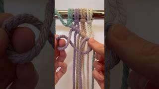 Shortcut for Clove Hitch Knots (left to right) #macrameknots #macrametutorial