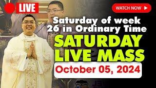 DAILY HOLY MASS LIVE TODAY - 4:00 AM Saturday OCTOBER 5, 2024 | Saturday of week 26 in Ordinary Time