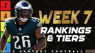 Week 7 Running Back Rankings & Tiers - 2024 Fantasy Football