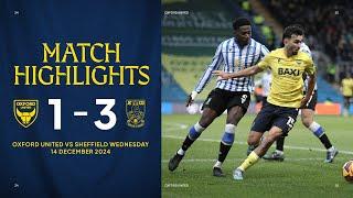 Oxford United Home Defeat To Sheffield Wednesday | Championship Highlights