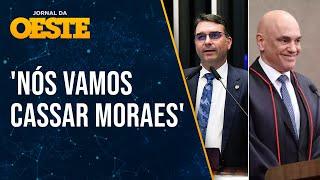 Flávio Bolsonaro cobra anistia e diz: 'Vamos cassar Alexandre de Moraes'