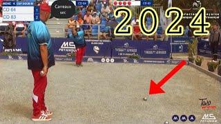 Pétanque championnat de France doublette 2024 Michel Hatchadourian vs donovan lamberger￼ top partie