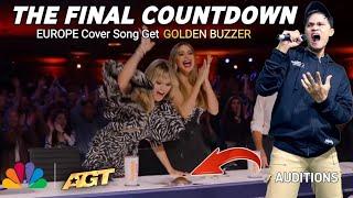 This Man Succeeded Make Jury Dancing With Singing The Final Countdown - Europe | GOLDEN BUZZER AGT