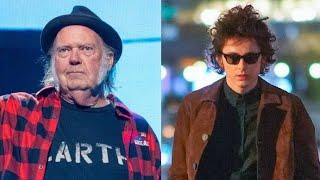 Neil Young “loved” Bob Dylan biopic ‘A Complete Unknown’