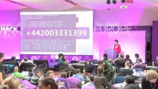 Yahoo! Hack Europe: London:  Twilio API demo - Michael Wawra, Twilio