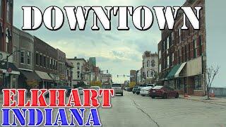 Elkhart - Indiana - 4K Downtown Drive