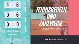 Tennis Homeschooling #5 Tennisregeln und Zählweise - mit Beispielen erklärt!