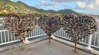 LOVE LOCKS ️ St. Maarten Causeway Bridge | Places to go in St. Maarten 2021 | CaracolaBella